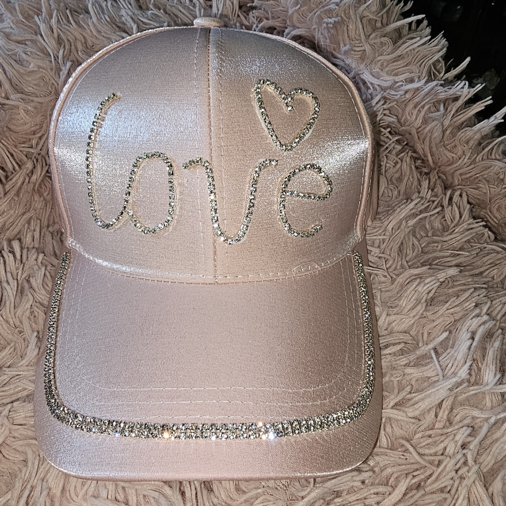 Pink Love Embellished Cap